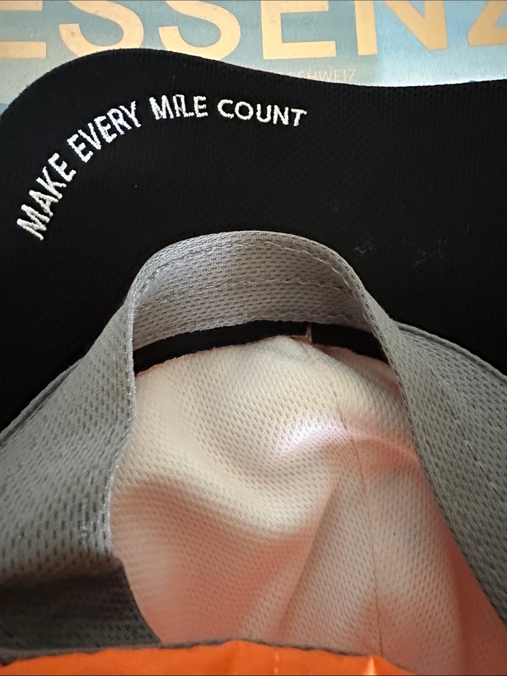 Orange Performance Running Hat - Picture 2 of 3